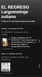 Mobile Screenshot of elregresolargometrajezuliano.blogspot.com
