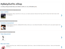 Tablet Screenshot of mybabyoutfits.blogspot.com