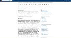 Desktop Screenshot of elementosurbanos.blogspot.com