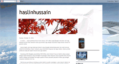 Desktop Screenshot of haslinhussain.blogspot.com