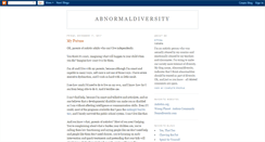 Desktop Screenshot of abnormaldiversity.blogspot.com
