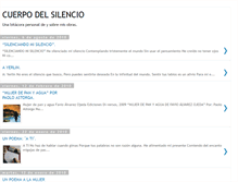 Tablet Screenshot of cuerpodelsilencio.blogspot.com