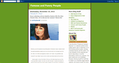 Desktop Screenshot of famousfunnypeople.blogspot.com