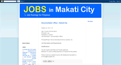 Desktop Screenshot of jobsinmakaticity.blogspot.com