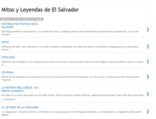 Tablet Screenshot of mitosyleyendas-elsalvador.blogspot.com