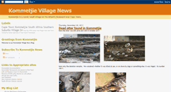 Desktop Screenshot of kommetjie-village-news.blogspot.com