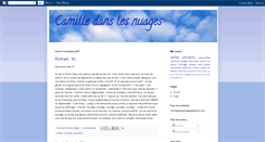 Desktop Screenshot of camilledanslesnuages.blogspot.com