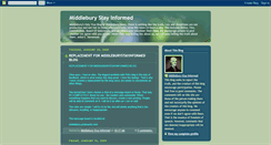 Desktop Screenshot of middleburystayinformed.blogspot.com