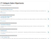 Tablet Screenshot of coloquiosobrehipertexto.blogspot.com