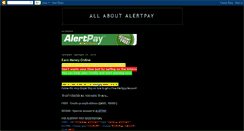 Desktop Screenshot of alertpay-registration.blogspot.com