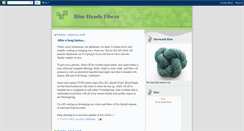 Desktop Screenshot of bluehandsfibers.blogspot.com