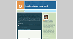 Desktop Screenshot of loudpoet.blogspot.com