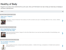 Tablet Screenshot of healthyofbody.blogspot.com