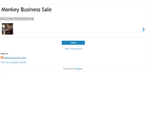 Tablet Screenshot of monkeybusinesssale.blogspot.com