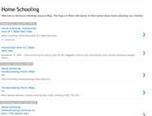 Tablet Screenshot of homeschoolingyourchild.blogspot.com