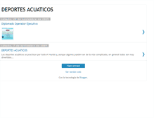 Tablet Screenshot of deportesacuaticos-cr.blogspot.com