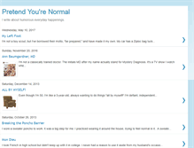 Tablet Screenshot of pretendyourenormal.blogspot.com