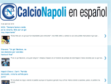 Tablet Screenshot of calcionapolienespanol.blogspot.com