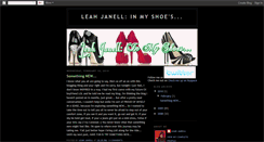 Desktop Screenshot of leahjanellinmyshoes.blogspot.com