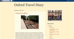 Desktop Screenshot of oxfordtraveldiary.blogspot.com