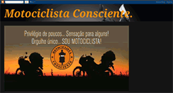 Desktop Screenshot of motociclistaconsiente.blogspot.com