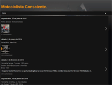 Tablet Screenshot of motociclistaconsiente.blogspot.com