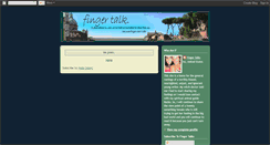 Desktop Screenshot of finger-talks.blogspot.com