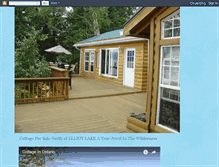 Tablet Screenshot of elliotlakecottages.blogspot.com