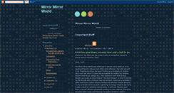 Desktop Screenshot of mirrormirrorworld.blogspot.com