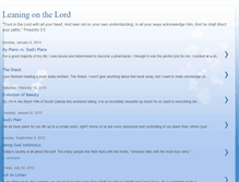 Tablet Screenshot of leaningonthelord-christiankid.blogspot.com