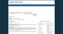 Desktop Screenshot of latestjobs-india.blogspot.com