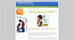 Desktop Screenshot of increasepenissizefast.blogspot.com