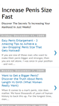Mobile Screenshot of increasepenissizefast.blogspot.com