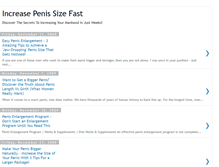 Tablet Screenshot of increasepenissizefast.blogspot.com