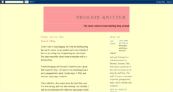 Desktop Screenshot of phoenixknitter.blogspot.com