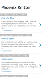 Mobile Screenshot of phoenixknitter.blogspot.com