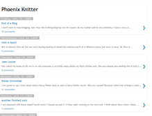 Tablet Screenshot of phoenixknitter.blogspot.com