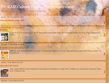 Tablet Screenshot of deraizcultura.blogspot.com
