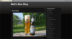 Desktop Screenshot of mattsbeerblog.blogspot.com