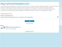 Tablet Screenshot of myhomechoiceplans.blogspot.com