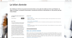 Desktop Screenshot of lebilletdentree.blogspot.com