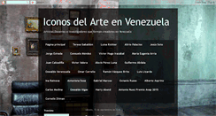 Desktop Screenshot of iconosdelarteenvenezuela.blogspot.com