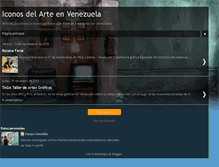 Tablet Screenshot of iconosdelarteenvenezuela.blogspot.com