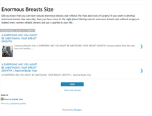 Tablet Screenshot of enormous-breastssize.blogspot.com