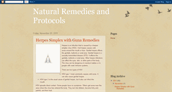 Desktop Screenshot of naturalremediesandprotocols.blogspot.com