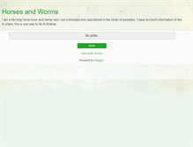 Tablet Screenshot of horsewormadvisa.blogspot.com