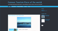 Desktop Screenshot of famoustourismplace.blogspot.com