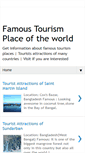 Mobile Screenshot of famoustourismplace.blogspot.com