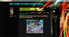 Desktop Screenshot of gamecheat-2010.blogspot.com