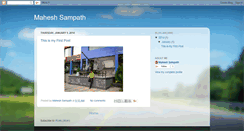Desktop Screenshot of maheshsampath.blogspot.com